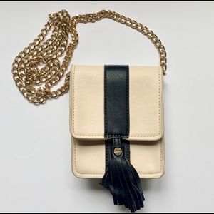 Big Buddha leather tassel crossbody